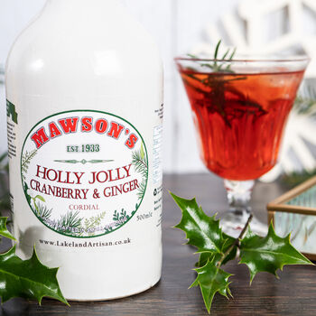 Mawson's Holly Jolly Cordial In Stone Bottle, 2 of 5