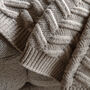 Natural Herringbone Throw, thumbnail 3 of 3