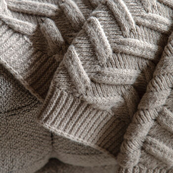 Natural Herringbone Throw, 3 of 3