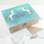 Personalised Rainbow Unicorn Accessories Box, thumbnail 2 of 4