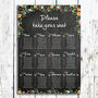 Bespoke Floral Chalkboard Wedding Invitation With Photo, thumbnail 4 of 6