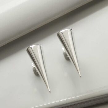 Sterling Silver Spike Studs, 4 of 8