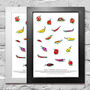 Chilli Pepper A4 Poster With Optional Frame, thumbnail 1 of 8