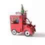 Pop Up 3D Christmas Card Santa Van And Snowman, thumbnail 3 of 5