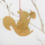 Squirrel Christmas Tree Decoration, thumbnail 1 of 3