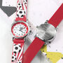 Kids Personalised Red Football Watch, thumbnail 3 of 4