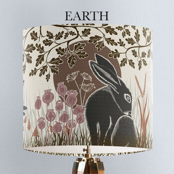 Country Lane Hare Lamp Shade, 8 of 9