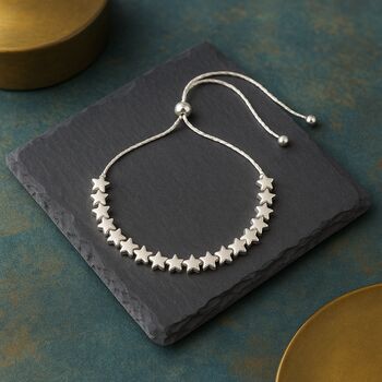 Mixed Metal Drawstring Star Bracelet, 4 of 6