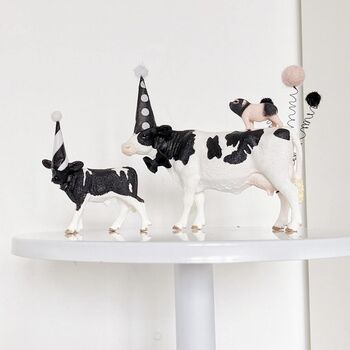 Personalised Party Animal Cow Cake Toppers, 3 of 7