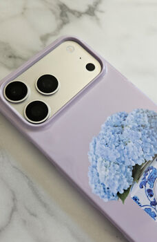 Hydrangea Personalised Phone Case, 6 of 11