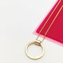 Personalised Gold Circle Necklace, thumbnail 6 of 8