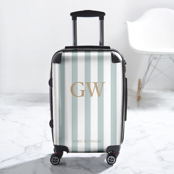 Amalfi Stripe Personalised Suitcase, 3 of 12