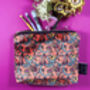 The Orange Decortive Thistle Makeup Bag, thumbnail 1 of 3