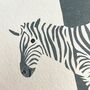 Z For Zebra Children's Initial Print, thumbnail 2 of 3