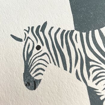 Z For Zebra Children's Initial Print, 2 of 3