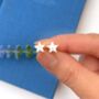 Zodiac Sign And Initial Star Silver Birthday Earrings, thumbnail 7 of 10