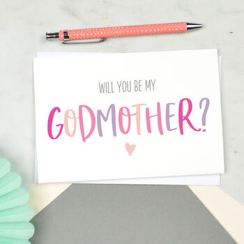 'Will You Be My Godmother?' Card, 2 of 3