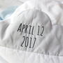 Personalised Baby Gift Pink Clouds Quilt, thumbnail 6 of 6