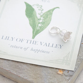 Lily Of The Valley Solid Silver Charm, 2 of 5