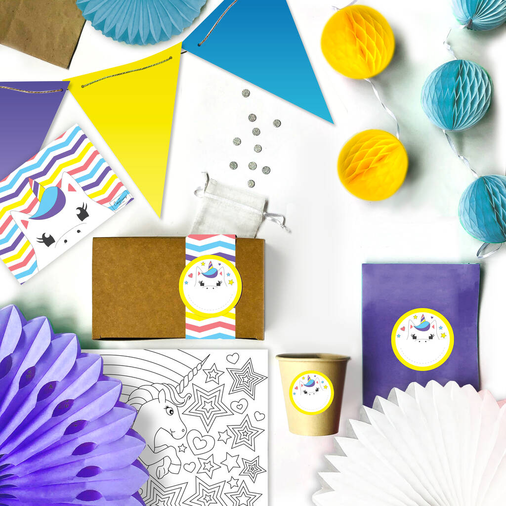 Unicorn Party Box By The Conscious Party Box Notonthehighstreet