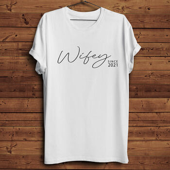 Wifey Organic Cotton Personalised T Shirt, 3 of 5