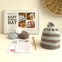 Baby Merino Bobble Hat Beginner Knitting Kit, thumbnail 5 of 7
