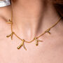 Sycamore Station Necklace In Gold Vermeil, thumbnail 2 of 4