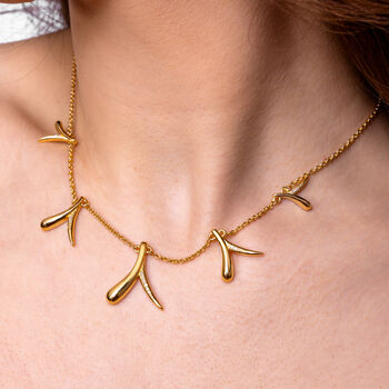 Sycamore Station Necklace In Gold Vermeil, 2 of 4