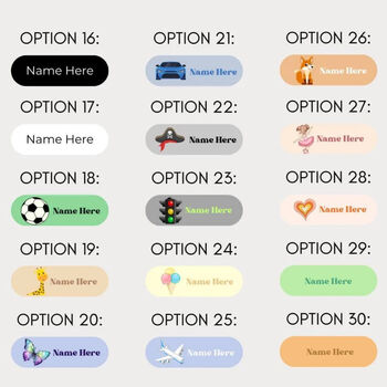 33 Personalised Iron On Clothing Name Labels | Custom School Uniform Tags, 4 of 4