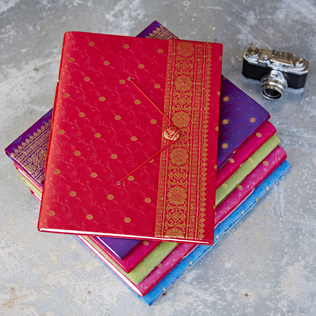 Handmade Sari Xl Photo Album By Paper High 
