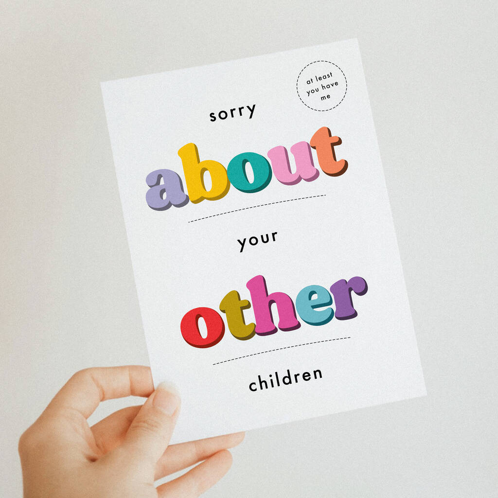 'Sorry About …' Funny Father's Day Card