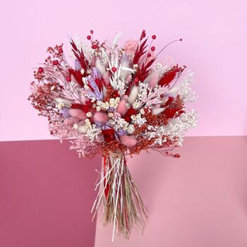 Colourful Pastel Dried Flower Bouquet, 2 of 5