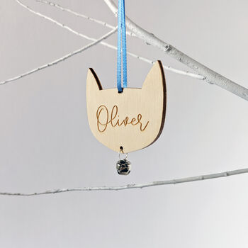 Personalised Cat Christmas Decoration, 2 of 4
