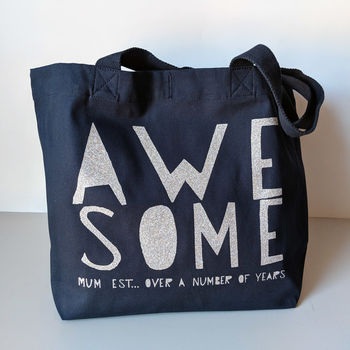 Personalised Awesome Mum Bag, 11 of 12