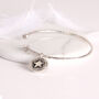Memorial Ashes Sterling Silver Charm Bangle, thumbnail 2 of 6