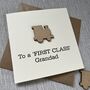 First Class Grandad Train Father's Day Card, thumbnail 2 of 2