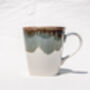 Green V Shaped Handmade Porcelain Mug, thumbnail 7 of 7