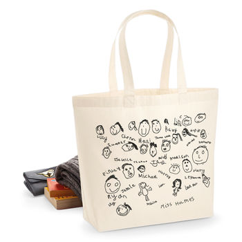 Personalised Class Drawings Teacher Bag, 3 of 5