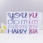 Personalised 'You Did It' Result Or Achievement Card, thumbnail 2 of 8