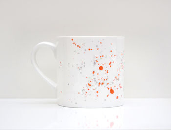 Orange Paint Splatter Bone China Mug, 8 of 11