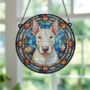 English Bull Terrier Stained Glass Effect Suncatcher, thumbnail 6 of 6