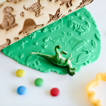 Dinosaurs Two Embossing Rolling Pin, 2 of 4