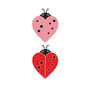 Ladybird Valentines Enamel Pin, thumbnail 5 of 5