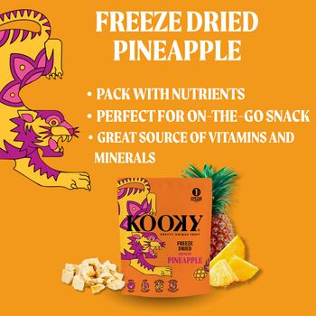 Kooky Freeze Dried Pineapple 12x12g, 5 of 5