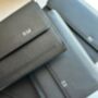 Personalised Travel Wallet Grained Leather Vegan, thumbnail 5 of 12