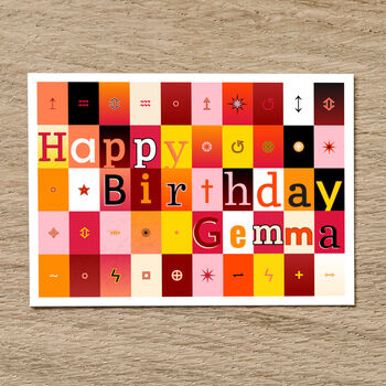 Personalised Birthday Card With Name, 2 of 12