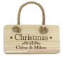 Personalised Christmas Wooden Sign, thumbnail 2 of 2