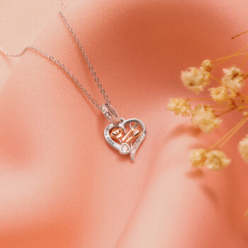 Sterling Silver Chef Hat Cooking Necklace Personalised, 3 of 7