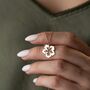 Tropical Hibiscus Flower Necklace, thumbnail 4 of 11