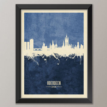 Aberdeen Skyline Print And Box Canvas, 2 of 6
